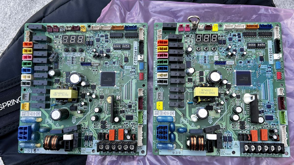 HVAC control boards used for VRF and multi-zone system computer diagnostics